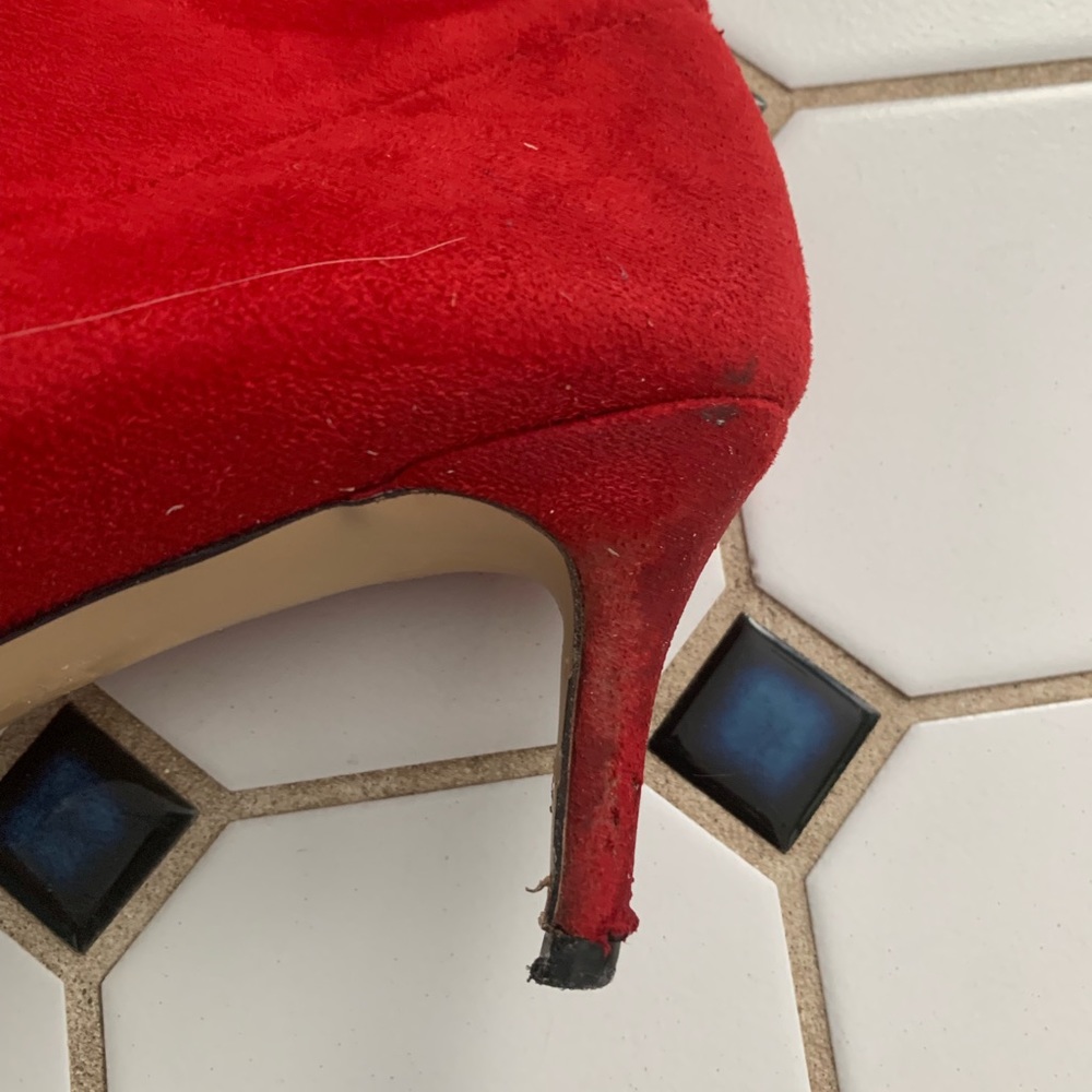 Red long booties - Picture 11 of 12